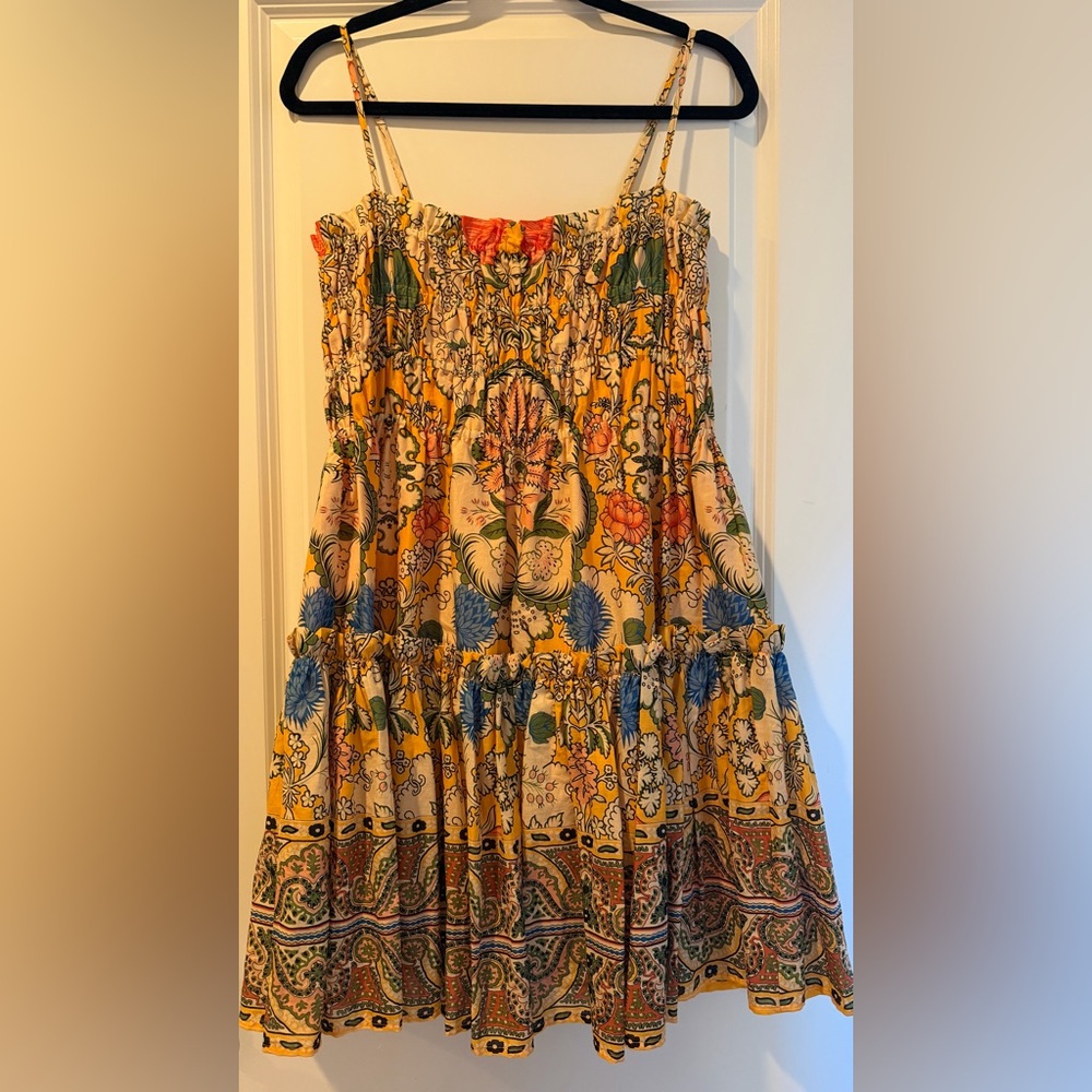 ‘a loves a’ Vintage Floral Sleeveless Smocked Dress